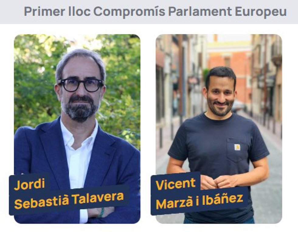 El exdiputado de la formación en el Parlamento Europeo y exalcalde de Burjassot Jordi Sebasti y l diputado y portavoz adjunto de la coalición en Les Corts Valencianes, Vicent Marz