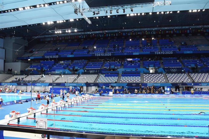 Archivo - Piscina olímpica de Tokio en los Juegos Olímpicos de 2021