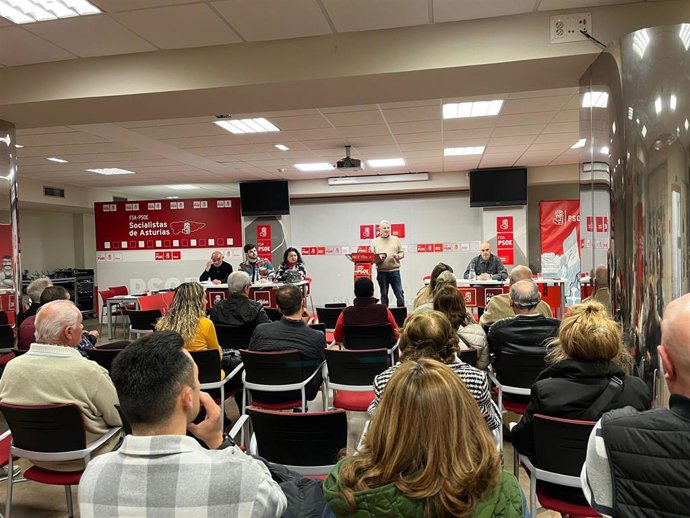 Asamblea extraordinaria del PSOE de Gijón.