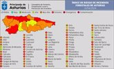 Foto: El riesgo de incendio forestal 'extremo' se eleva a 26 municipios asturianos este domingo