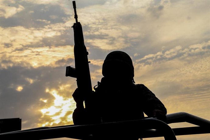 Archivo - Imagen de archivo de un militar del Ejército de México 