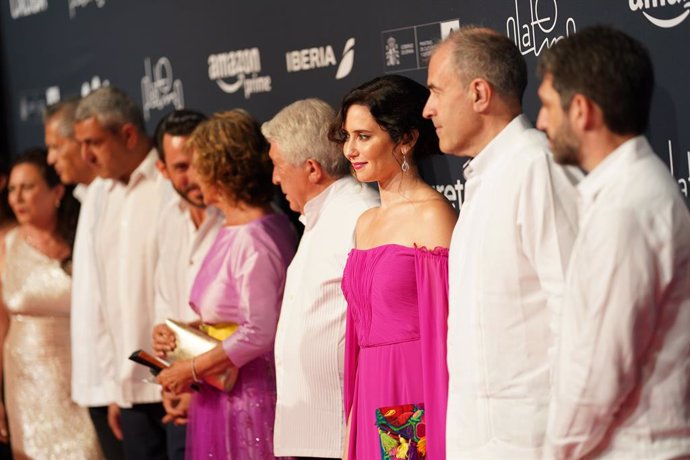 La presidenta de la Comunidad de Madrid, Isabel Díaz Ayuso, asiste a la gala de la XI edición de los Premios Platino, celebrada en el Teatro Gran Tlachco del Parque Xcaret, en la Riviera Maya mexicana.