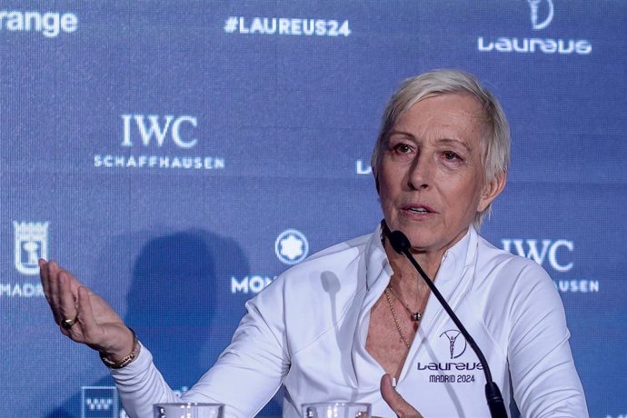 La extenista Martina Navratilova durante una rueda de prensa previa a los Premios Laureus