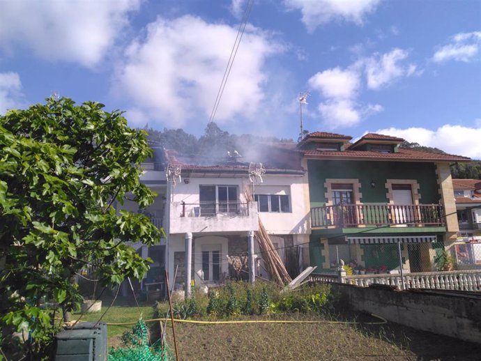 Incendio de una vivienda en Argoños