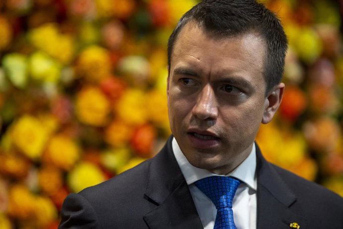 Archivo - El presidente de Ecuador, Daniel Noboa 