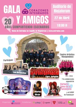 'Corazones Integrados Y Amigos' Celebra 20 Años Encima De Los Escenarios Con Una Nueva Gala En Riojaforum