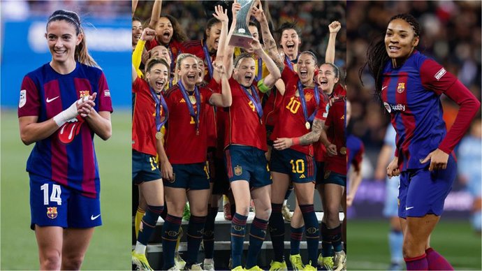 Aitana Bonmatí, selección española campeona de la Liga de Naciones y Salma Paralluelo