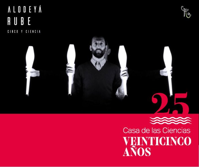 El auditorio municipal acoge el espectáculo 'Rube', con el que la Casa de las Ciencias celebra su 25 aniversario
