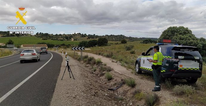 Control de velocidad de la Guardia Civil.