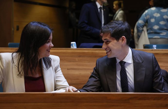 Sandra Gómez i Borja Sanjuán en una imatge d'arxiu