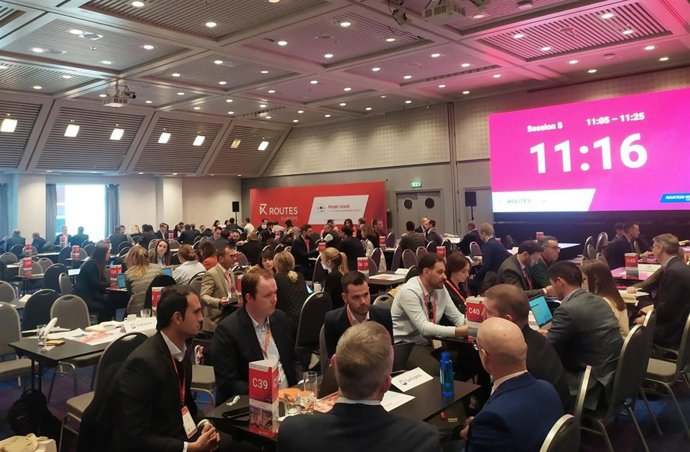 El aeropuerto de Castellón participa en la feria de conectividad aérea Routes Europe