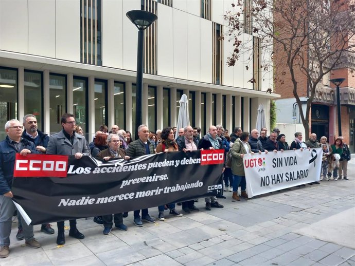 Archivo - Imagen de archivo de una concentración contra la siniestralidad laboral