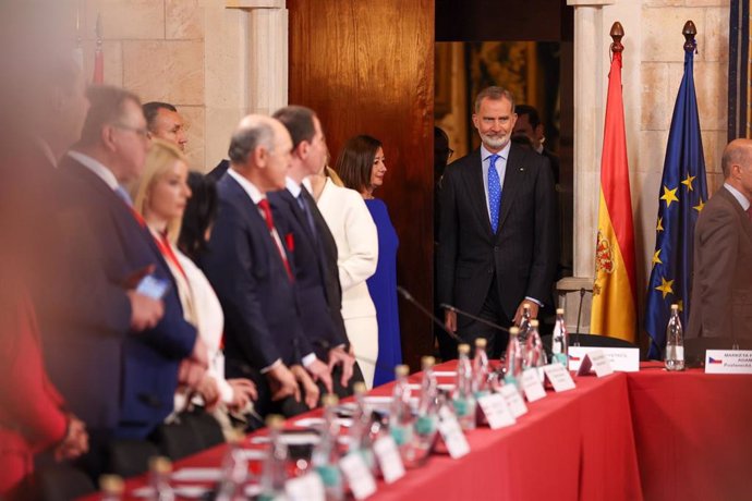 El Rey Felipe VI, en la Conferencia de Presidentes de Parlamentos de la Unión Europea, en Palma.