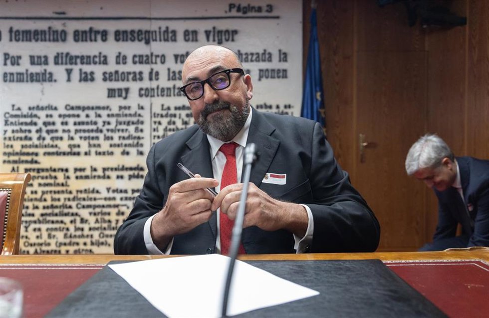 El exasesor del exministro José Luis Ábalos, Koldo García, comparece en la Comisión del Senado sobre la investigación de las mascarillas durante el COVID-19, a 22 de abril de 2024, en Madrid (España). Las comparecencias en la comisión de investigación s