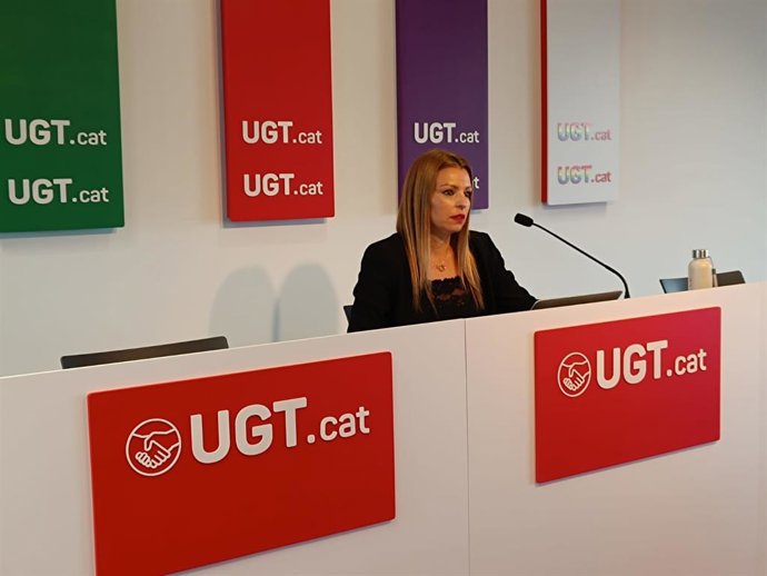 La secretaria de políticas sindicales de UGT de Catalunya, Núria Gilgado