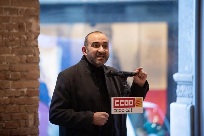 Archivo - El secretario general de CC.OO. de Catalunya, Javier Pacheco
