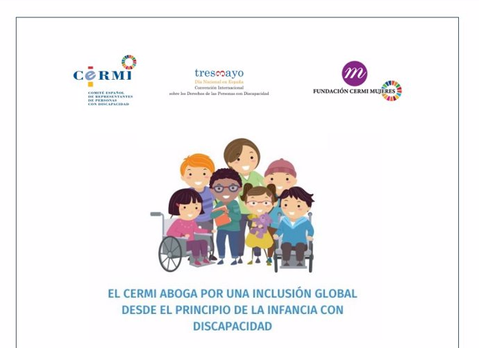 El Movimiento CERMI centrará el 3 de mayo, Día de la Convención, en la inclusión global de la infancia con discapacidad