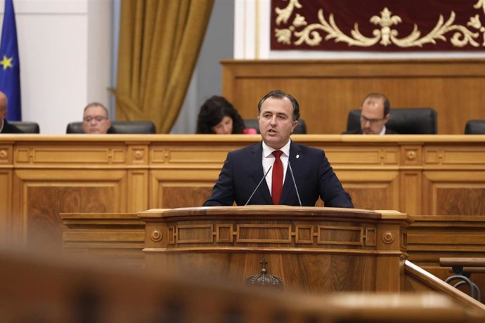El presidente del Grupo Parlamentario Vox en las Cortes de C-LM, David Moreno.