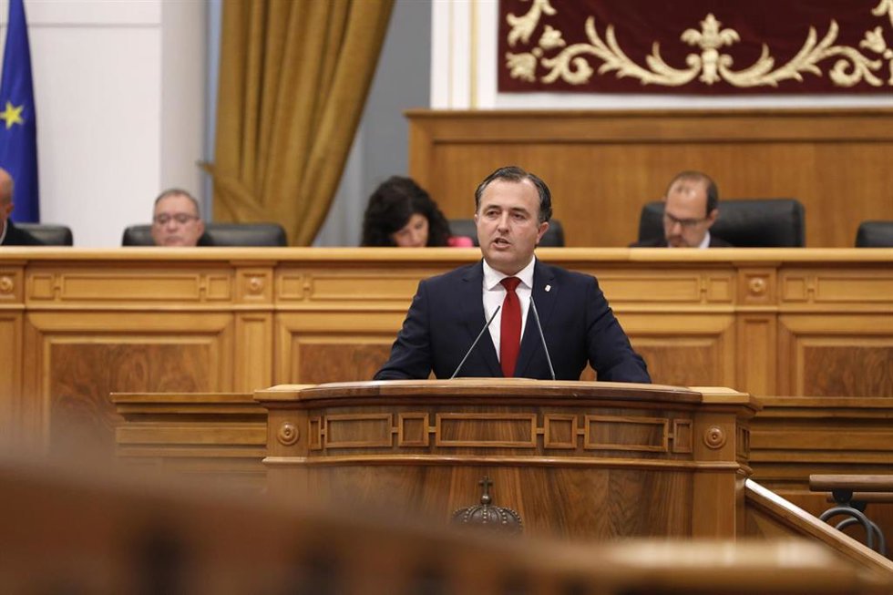 El presidente del Grupo Parlamentario Vox en las Cortes de C-LM, David Moreno.