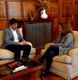 Alonso y Arraiz analizan la situación de los proyectos financiados con fondos europeos en Logroño
