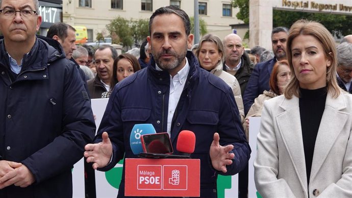 El secretario general del PSOE de Málaga, Daniel Pérez, en una imagen de archivo