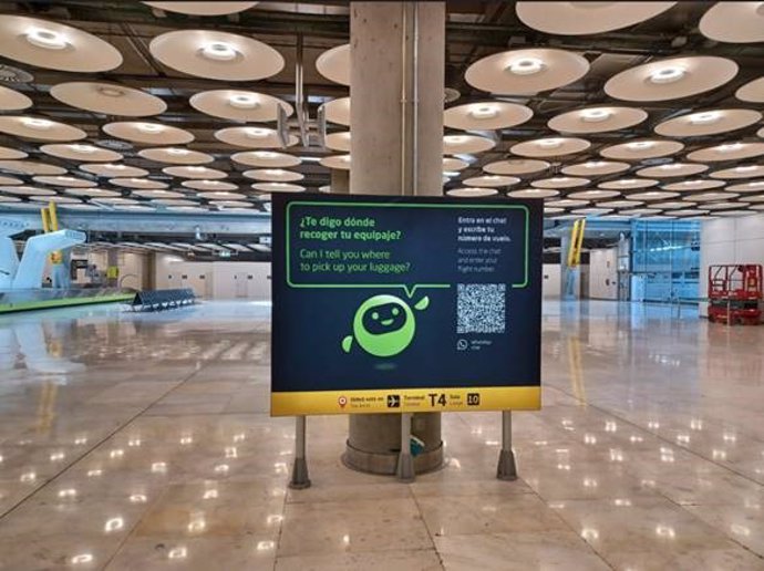 El chatbot de Aena dio servicio a 400.000 usuarios en el aeropuerto de Madrid-Barajas en 2023