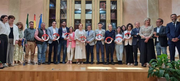 Autoridades y distinguidos en los Premios de la Provincia de Badajoz