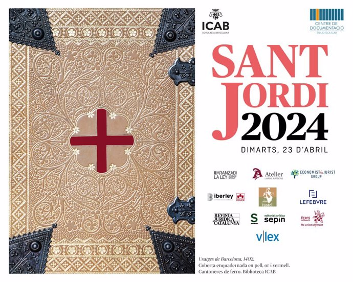 Imagen del cartel del Icab de Sant Jordi 2024