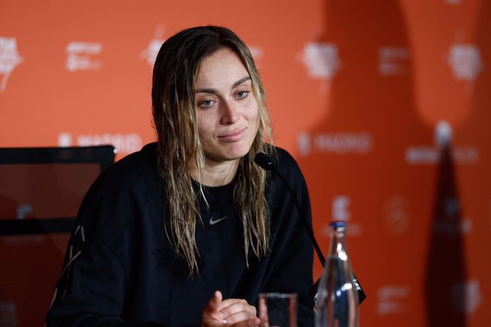 Archivo - Paula Badosa of Spain attends her press conference after losing against Maria Sakkari of Greece during the Mutua Madrid Open 2023 celebrated at Caja Magica on May 01, 2023 in Madrid, Spain.
