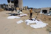 Foto: O.Próx.- Ya son 283 los cadáveres hallados en la fosa común del Hospital Nasser de Jan Yunis, según autoridades de Hamás