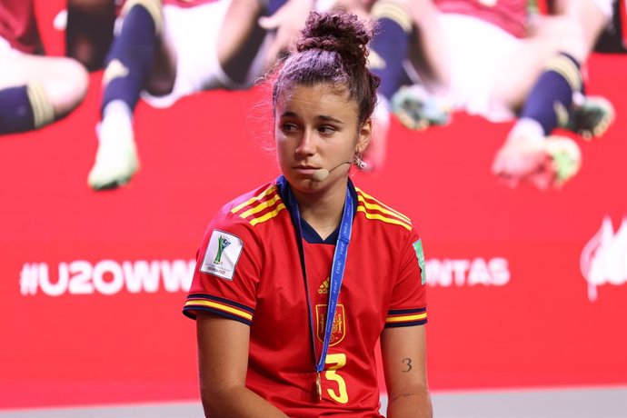 Archivo - Ana Tejada looks on during the act of reception of the Spain Under 20 Women Team at Ciudad del Futbol after winning the World Championship in Costa Rica, on August 30, 2022 in Las Rozas, Madrid, Spain.