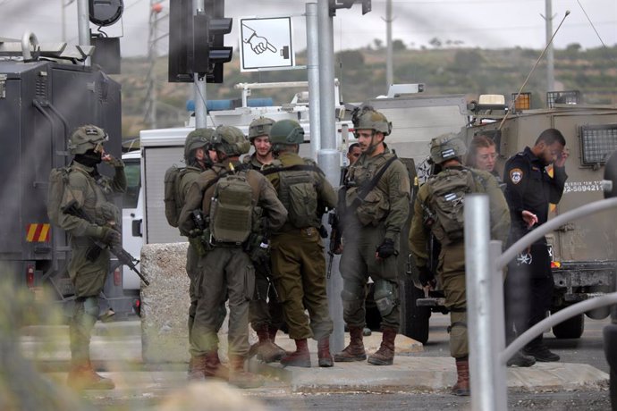 Militares israelíes en Cisjordania