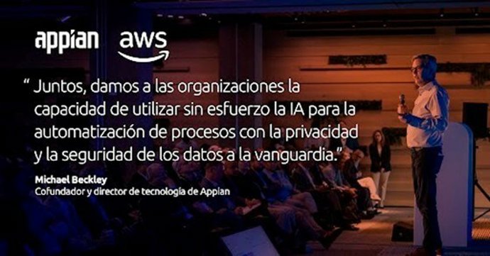 Appian firma un acuerdo de colaboración estratégica con AWS para ofrecer IA privada para la automatización de procesos de extremo a extremo.