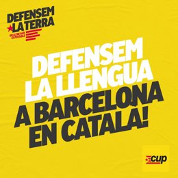 Campaña de la CUP 'Defensem la Llengua'