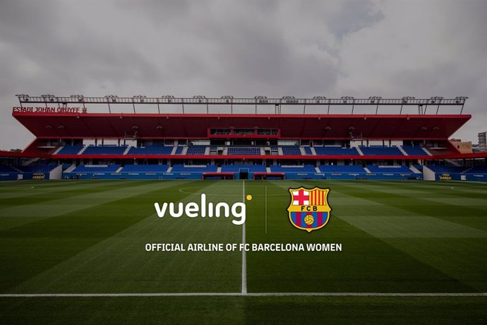 Archivo - Acuerdo de patrocinio entre Vueling y FC Barcelona que convierte a la aerolínea en servicio oficial del Barça Femení