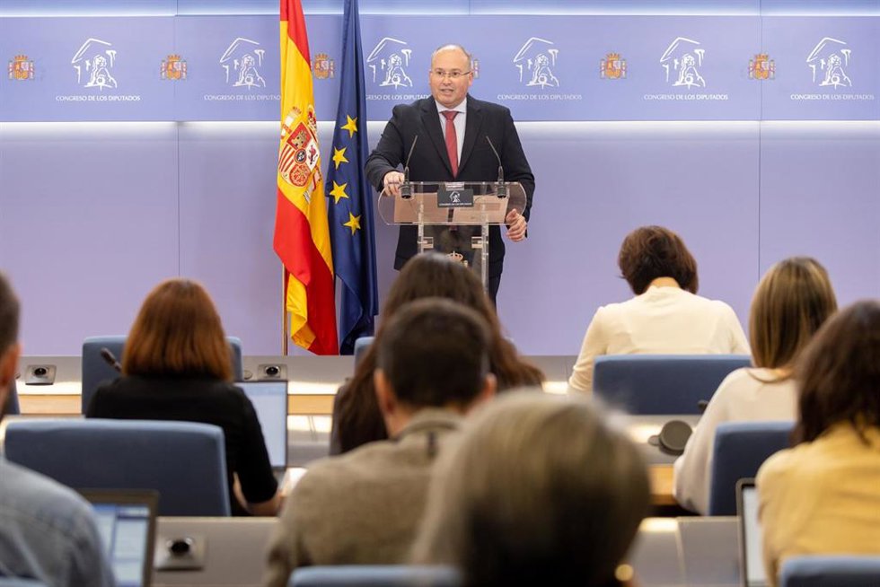El portavoz del PP en el Congreso, Miguel Tellado.