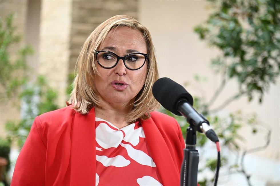 La portavoz del PSOE en las Cortes de Aragón, Mayte Pérez