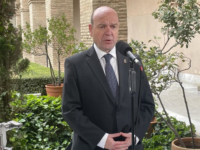 El portavoz de VOX en las Cortes de Aragón, Santiago Morón.