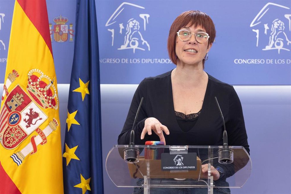 Archivo - La portavoz de Compromís en el Congreso y portavoz adjunta de Sumar, Águeda Micó, en el Congreso de los Diputados, a 21 de marzo de 2024, en Madrid (España).