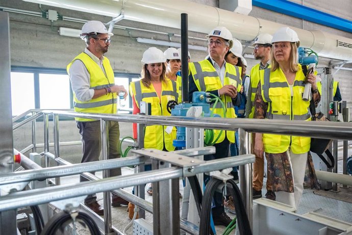 Visita a la estación depuradora de Los Letreros, en Granadilla