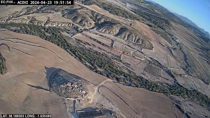 Imagen desde el helicóptero