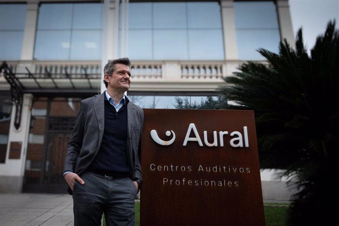 Juan Ignacio Martínez, CEO de Aural Centros Auditivos, en la sede de la empresa en Barcelona.