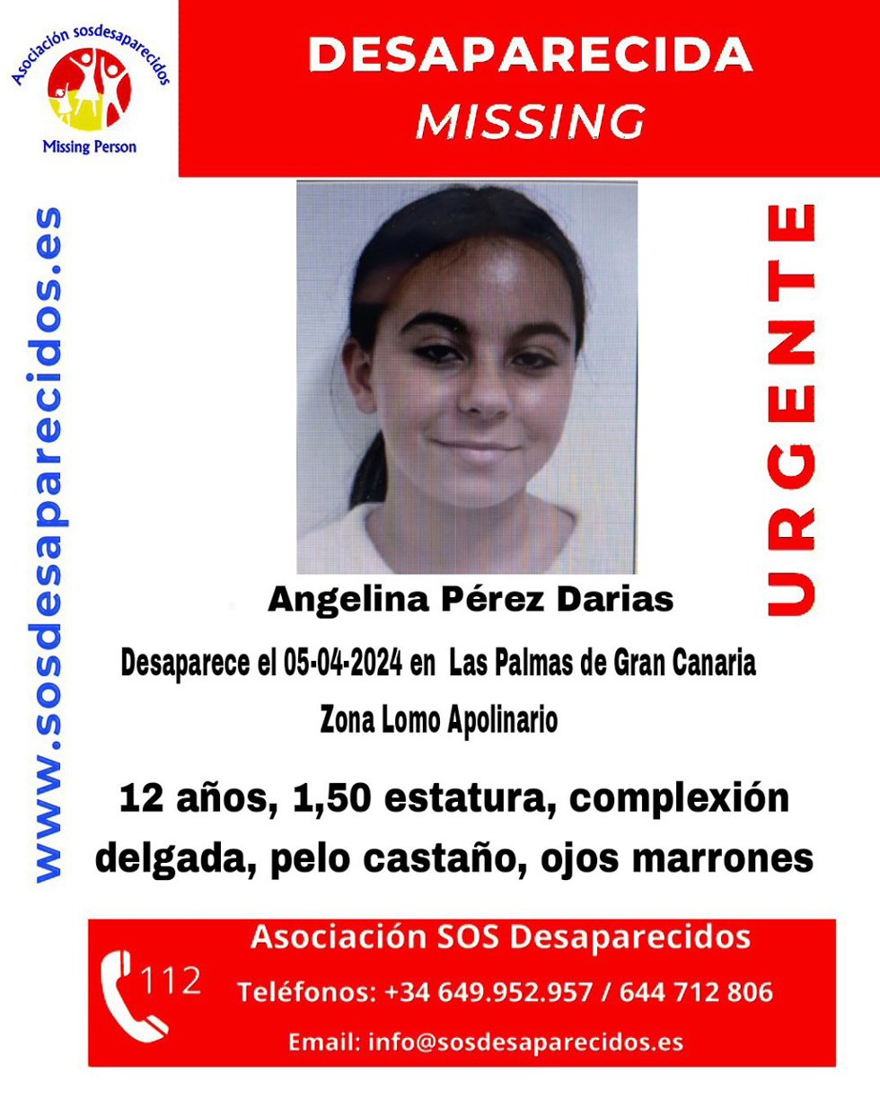 Menor desaparecida desde el 5 de abril en Las Palmas de Gran Canaria