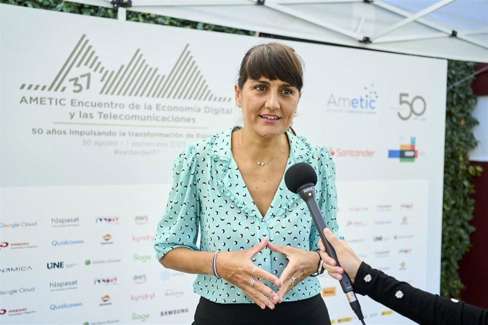 Archivo - María González Veracruz, secretaria de Estado de Telecomunicaciones e Infraestructuras Digitales, en el '37 Encuentro AMETIC de la Economía Digital y las Telecomunicaciones'