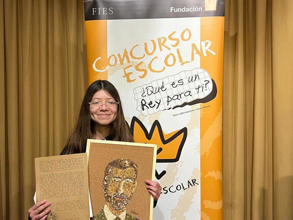 La alumna Dayla Sofía Méndez Bermúdez, que cursa 1 de E.S.O. En el Colegio Nazaret, de Oviedo, representará al Principado de Asturias en la 43 edición del concurso '¿Qué es un rey para ti?'.
