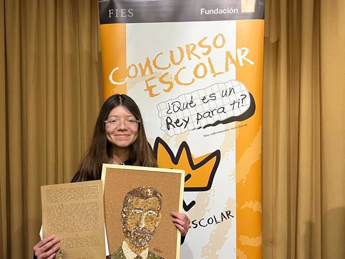 La alumna Dayla Sofía Méndez Bermúdez, que cursa 1º de E.S.O. En el Colegio Nazaret, de Oviedo, representará al Principado de Asturias en la 43ª edición del concurso '¿Qué es un rey para ti?'.