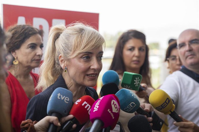 Archivo - La diputada socialista Carmen Castilla,en un acto electoral