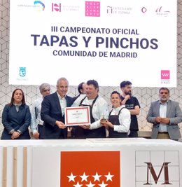 La Comunidad Elige A Antonio María Ventura Como Representante Madrileño En El Próximo Campeonato Nacional De Tapas Y Pinchos