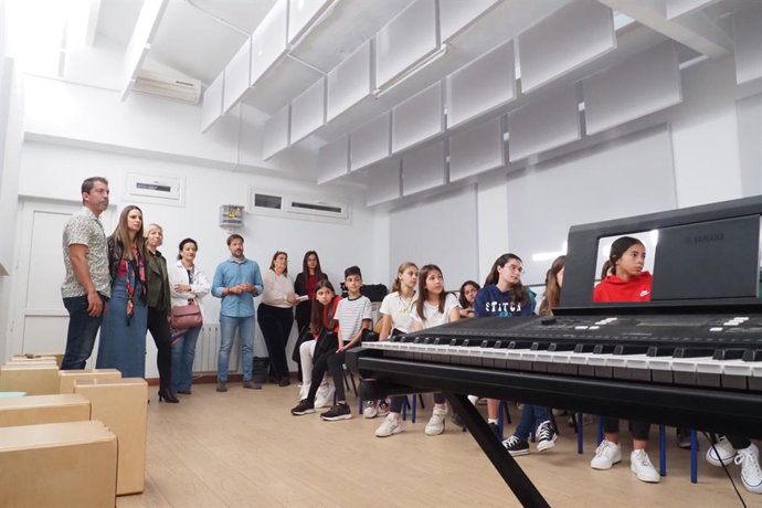 Inauguración del aula de música del Colegio de Educación Infantil y Primaria San Jorge de Palos de la Frontera (Huelva).
