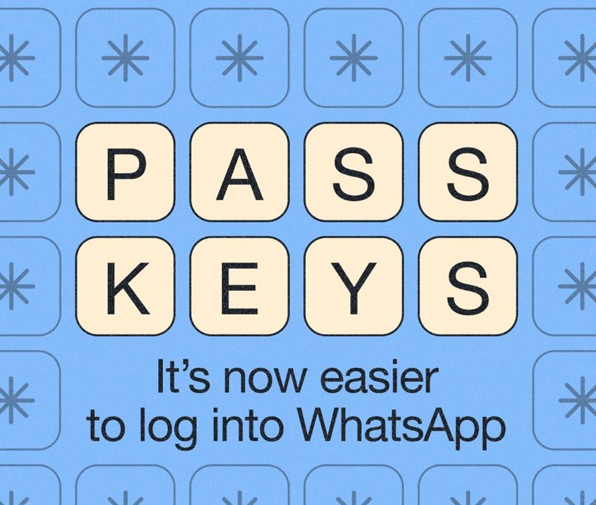 WhatsApp extends login with 'passkeys' to iOS devices